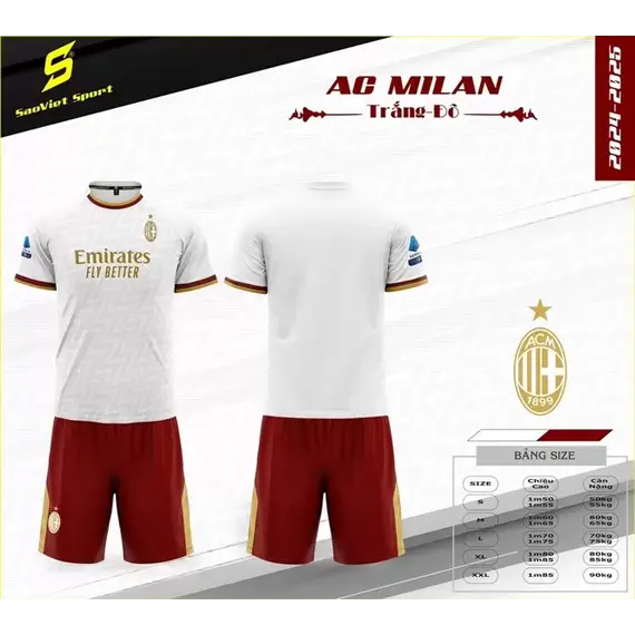 QA BÓNG ĐÁ CLB AC MILAN SAO VIỆT