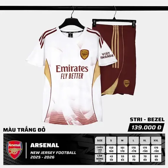 QA BÓNG ĐÁ ARSENAL STRIVEND