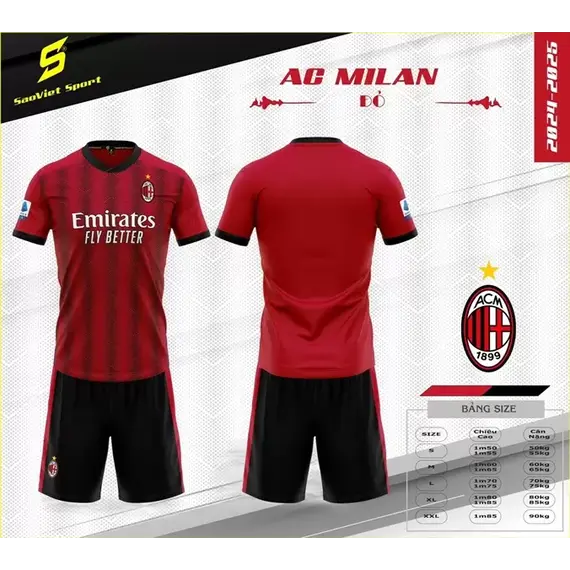 QA BÓNG ĐÁ CLB AC MILAN SAO VIỆT