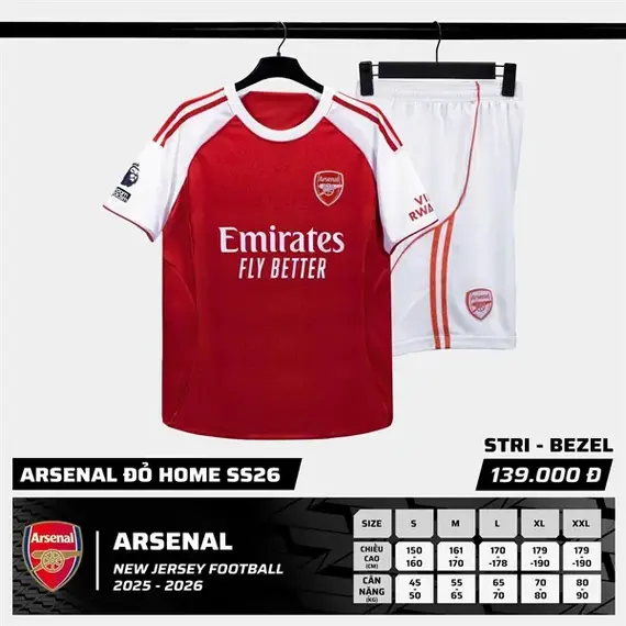 QA BÓNG ĐÁ ARSENAL STRIVEND