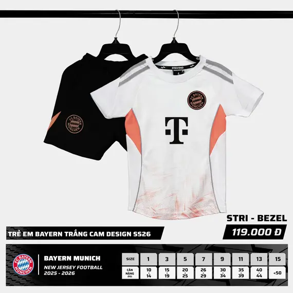 QA BÓNG ĐÁ TRẺ EM BAYERN STRIVEND