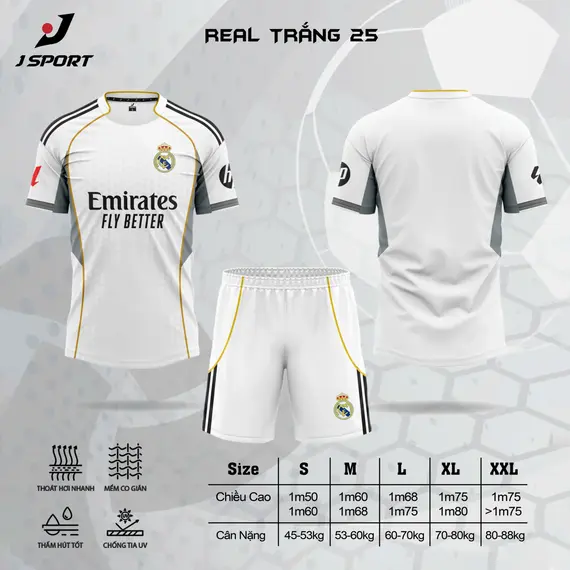 QA BÓNG ĐÁ CLB REAL JP