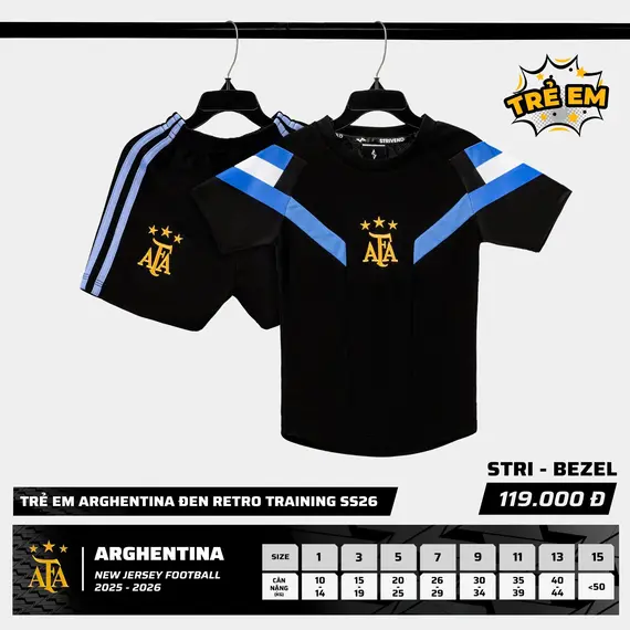 QA BÓNG ĐÁ TRẺ EM ĐT ARGENTINA STRIVEND