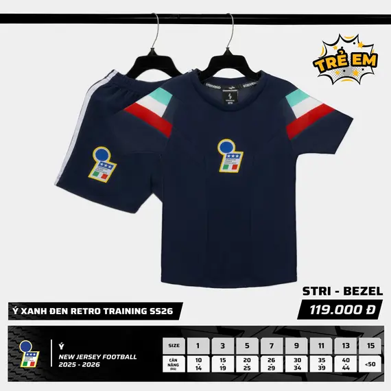 QA BÓNG ĐÁ TRẺ EM ĐT Ý STRIVEND