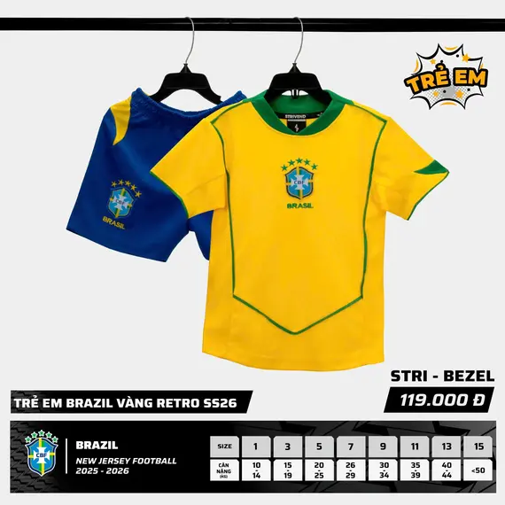 QA BÓNG ĐÁ TRẺ EM ĐT BRAZIL STRIVEND