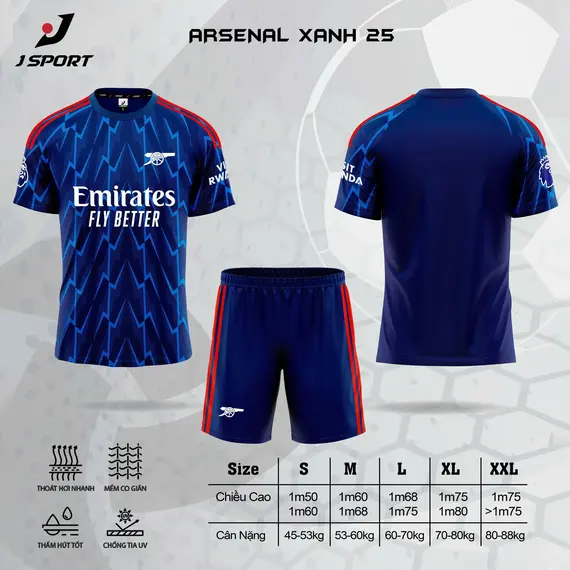 QA BÓNG ĐÁ CLB ARSENAL JP