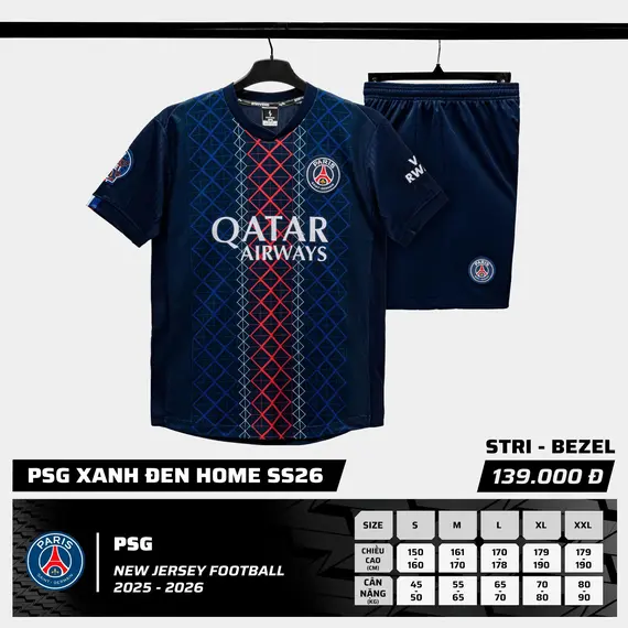 QA BÓNG ĐÁ CLB PSG STRIVEND