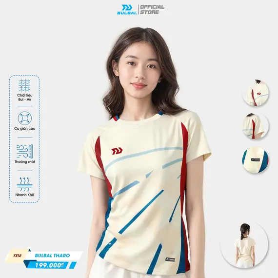 ÁO THỂ THAO THARO NỮ PICKLEBALL, CẦU LÔNG BULBAL